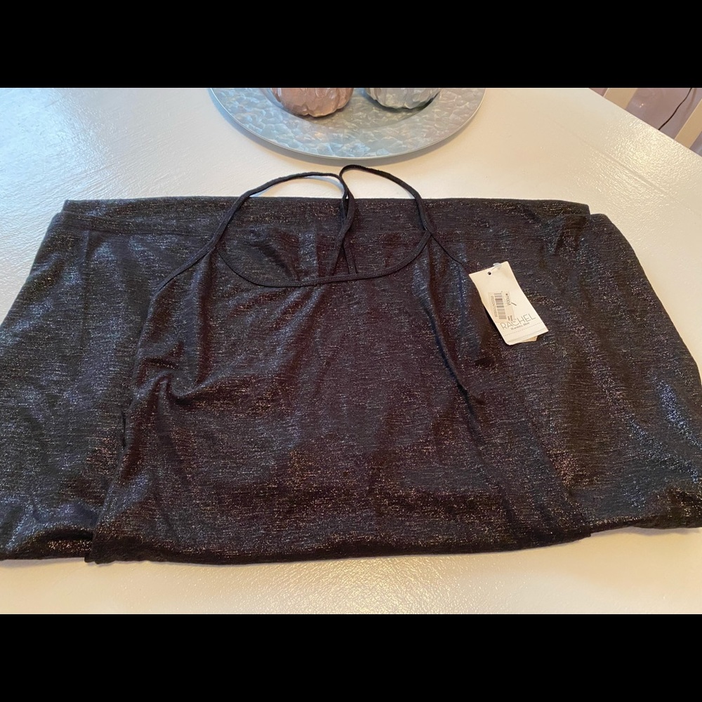 RACHEL. Rachel Roy black dress with gold shimmer. Size S. - Picture 7 of 8